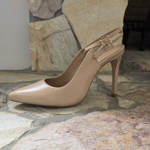 Gianni Bini Size 8 Beige Slingback Heels New